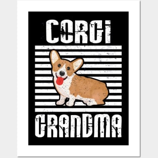 Corgi Grandma Proud Dogs Posters and Art